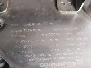 Grundfos kælderpumpe