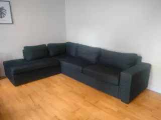 Grå stof sofa 