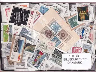 Danmark 100 g. Billedmærker Enkeltklip - Ny varer hjemkommet 10-03-2024
