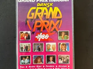 Retro kassettebånd dansk Grand prix 1986