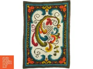 Broderet vægtæppe - norsk åkle (str. 48x68 cm)