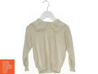 Strik Bluse fra Zara med blonde krave (str. 110 cm)