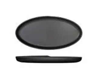 12 stk. Fad melamin mat sort B400 x D200 x H35mm Copenhagen