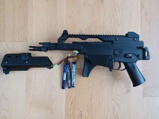 ASG G36C SLV med masser af ekstra udstyr