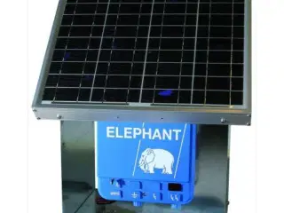 Elhegn elefant med solceller 