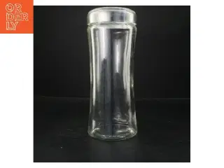 Glasbeholder/glaskrukke med låg (str. 30x12 cm)