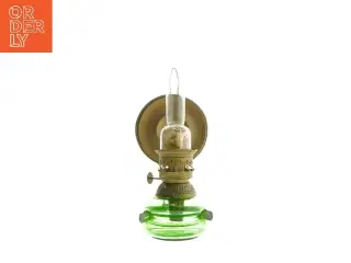 Vintage olie lampe fra Prima Krystal (str. 30 cm)