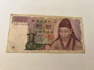1000 Won South Korea
