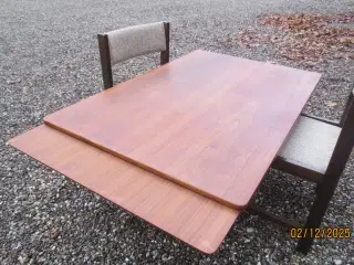 1 stk Teak Spisebord med Hollandsk Udstræk