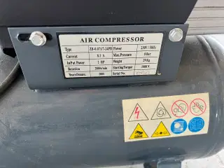 Luft kompressor med 2 slanger