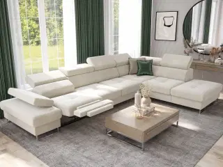 GALAKSE RELAX HJØRNESOFA MED SOVEFUNKTION 225X350 CM MH02 HØJRE