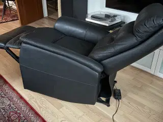 Sort læder lænestol