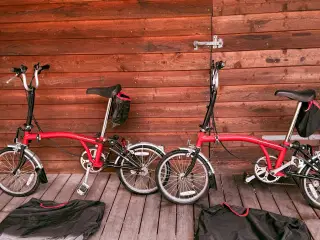 Brompton foldecykler.