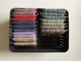 Strikkede karklude, 100% bomuld