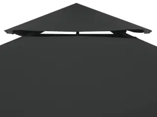 Pavillontopdække i 2 lag 310 g/m² 4x3 m antracitgrå
