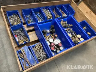 Diverse skærebrænder dele