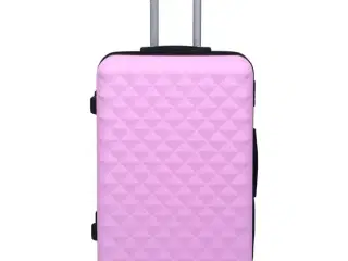 Kuffert sæt 3 stk. hardcase ABS pink