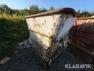 Betonspand til kran, 1000 liter