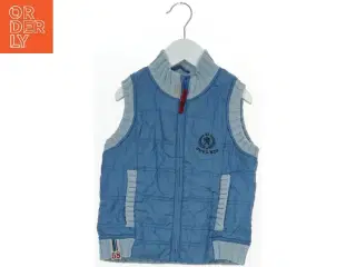 Blå børnevest med strikkanter fra Name It (str. 92)