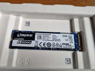 500 GB Kingston NVMe M.2 SSD harddisk