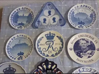 Platter. Carlsberg fondet, minde, fødselsdag ovs.