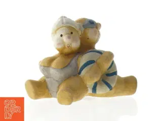 Keramik figur af badende mennesker (str. 10 x 6 x 7 cm)