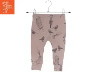 Børneleggings med fugleprint fra Fixoni (str. 74)