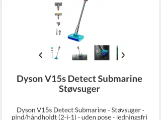 Dyson V15s Detect Submarine Støvsuger