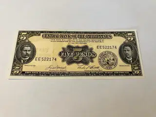 5 Pesos Philippines 1949