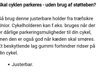 cykelholder justerbar