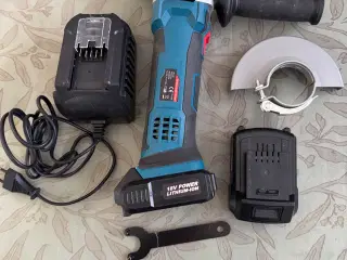 Batteri drevet vinkelsliber. 