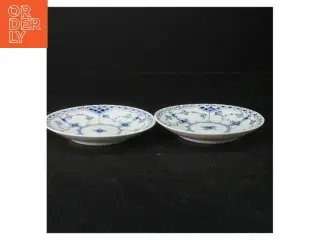 Porcelænsunderkopper med musselmalet fra Royal Copenhagen (str. Ø. 14,5 cm)