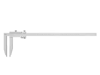 Værkstedsskydelære 0-2000x0,05 mm med finjustering og 200 mm kæber