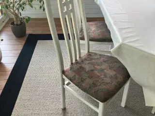 6 spisebordsstole i hvid