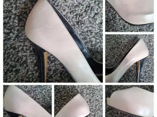 Vintage læder stiletter fra Zara str.38