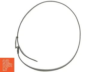 Sort læderbælte (str. 110 cm)