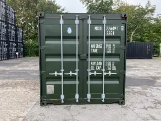 20 fods container i Hvid, Grøn, Grå, Blå