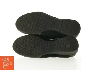 Sorte lædersko med velcro fra Geox (str. 36,5)