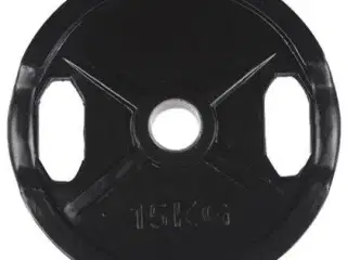 125 kg. Sort 50mm vægtsæt m/ Gummi