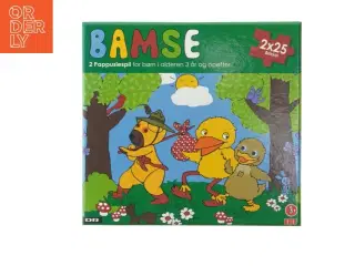 Bamse puslespil fra Krea (str. 2 x 25 brikker)