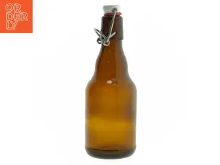 Genbrugsglasflaske med patentprop (str. 19 cm)