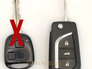 Nøgle til Toyota Land Cruiser 1998-2007