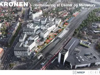 Kontorlokale i Kronen beliggende på Vanløse Tog- og Metrostation