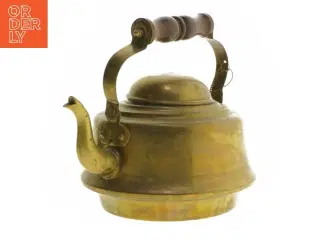 Vintage tekande i messing (str. Ø 18x13 cm)