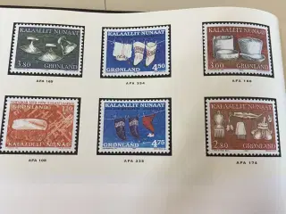 Frimærkerne fortæller om Grønland.