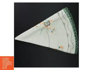 Broderet dug med blomstermotiv (str. Ø. 77 cm)