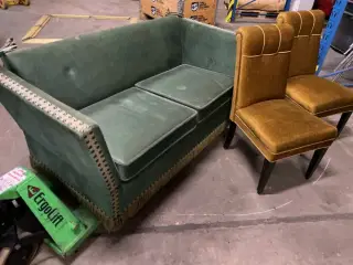 Sofa og 2 stole