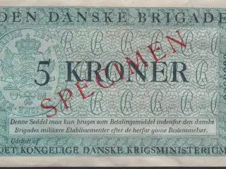 5 Kr Den Danske Brigade "Specimen"