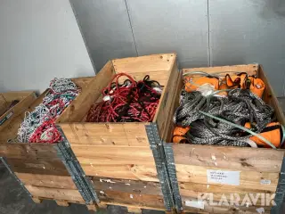Assorteret reb og hoist bags 3 paller Lot