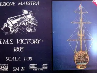 H.M.S. Victory, tværsnit v/Stormast. Byggesæt.